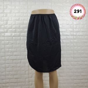 Sears Small Black Slip Skirt Loungewear Soft Lightweight Night Skirt